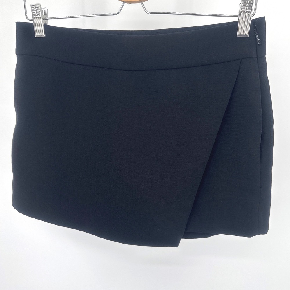 J.Crew Womens Black Wrap Front Skort Women's Size 4 Mini Skirt Shorts - Picture 3 of 6